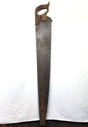 Henry Disston & Sons Large Antique Hand Saw, 47' Blade - C. 1880-1940s