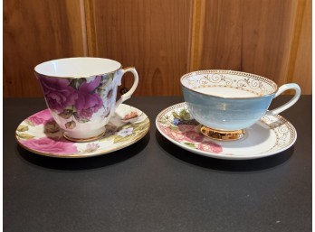 Decorative Floral Teacups And Saucers - Grace's Teaware, Duchess