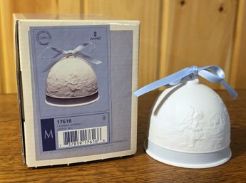 LLADRO Spain #17616 'Winter Bell' Porcelain Bell - 1994
