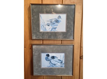 Signed Framed Duck Prints - 'Mallard Magic' & 'Pintail Pals' By Art LaMay - C. ~1970s-1980s