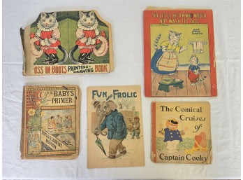 Antique Children's Story & Painting Books, C. 1920 - 1940s