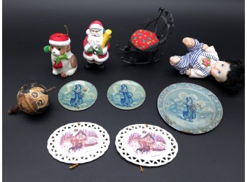 Mixed Lot Of Vintage Holiday & Decorative Collectibles
