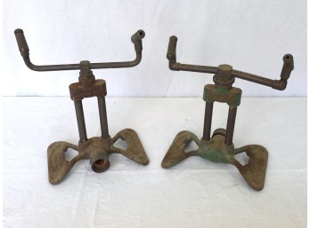 Vintage 'rain King' & 'sunbeam' Cast Iron Garden Sprinklers, C. 1940s-1960s