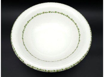Edwin M. Knowles Semi Vitreous Porcelain Large 16' Holiday Pattern Basin Serving Bowl