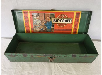 BOYCRAFT Metal Child's Toolbox, C. 1940s-1950s USA