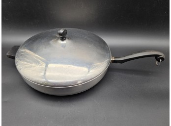 Revere Ware 12' Stainless Steel Frying Pan With Lid
