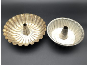 Antique Fluted Bundt Cake Pans