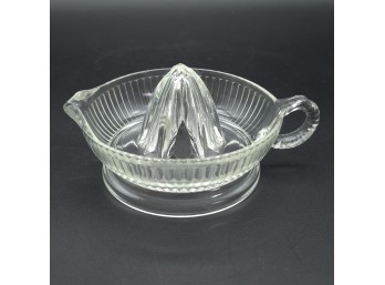 Clear Glass Citrus Juicer, C. 1920-1950s