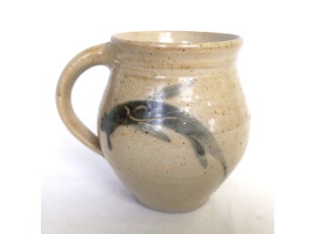 Studio Pottery Mug With Dolphin Design
