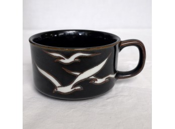Otagiri Style Ceramic Mug With Seagull Design