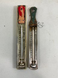2 Vintage Candy Thermometers