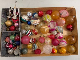 Group Of Antique & Vintage Glass Christmas Ornaments