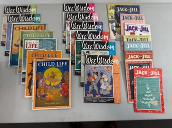 1940s Wee Wisdom & 1950s Jack And Jill Magazines