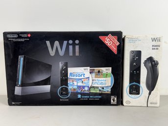 Black Nintendo Wii System In Box