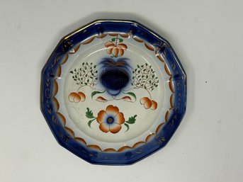 Mid 19th C Gaudy Dutch Ironstone Plate