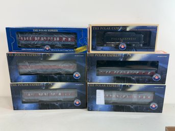 (6) Lionel Polar Express O Gauge Train Cars