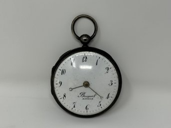 'Breguet A Paris' Marked Keywind Pocket Watch, Silver Case?