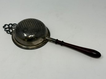 Hallmarked Birmingham Sterling Silver Tea Strainer
