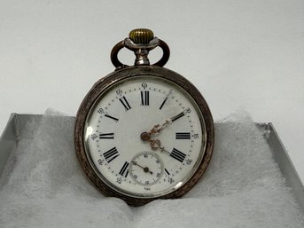 Small Silver Cased French Pocket Watch