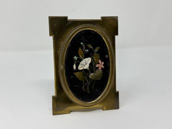 Brass Inlaid Stone Folding Frame
