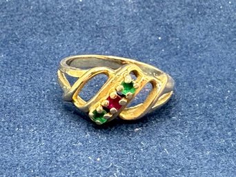 14k Gold Ring With Stones