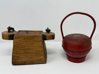 (2) Asian Covered Boxes