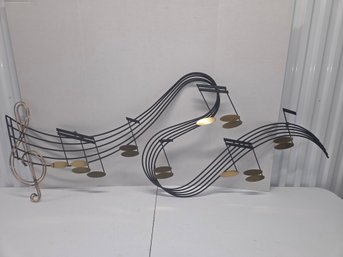 Curtis Jere Musical Notes Wall Sculpture