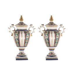 Small Covered Porcelain Jar Set