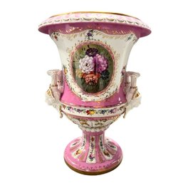 Elegance In Pink: Porcelain Butterfly Vase - A Dining Room Accent