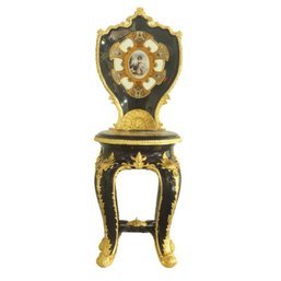 A Chair Beyond Compare: Hand-Painted Porcelain And Bronze Elegance