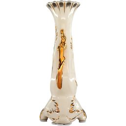 Timeless Elegance Aglow: Hand-Painted Porcelain Candlestick Holders Set