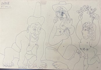 Pablo Picasso, Attributed: Cubist Figures