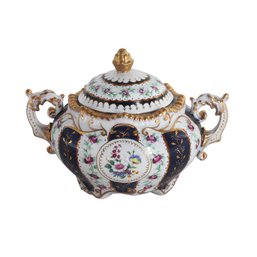 Rococo Elegance Unveiled: Hand-Painted Porcelain Jar