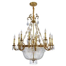 Empire Style Basket Chandelier