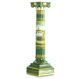 Timeless Elegance: Hand-Painted Porcelain Pedestal