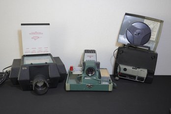 Vintage Projectors & Film Viewer Lot - Argus, Anscovision & Super AG100
