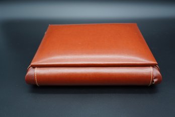 Jewelry Box Case With Hinged Lid, Pin Backs & Wallet