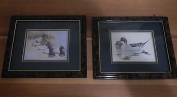 Pair Of Duck Theme Framed Art