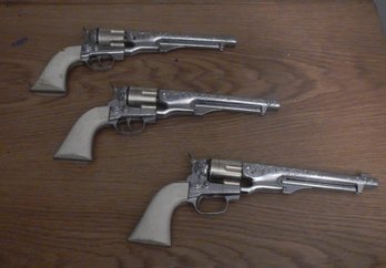 3 Toy Colt 45 Hurley Cap Gun Lot