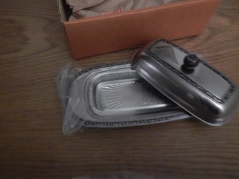 Oneida Vintage Butter Dish - New Era Stainless