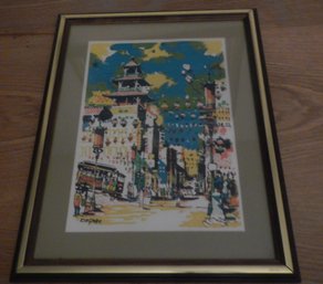 Dong Kingman Lithograph - 'San Francisco Chinatown Street Scene'