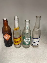 Lot Of 4 Vitnage Soda Bottles