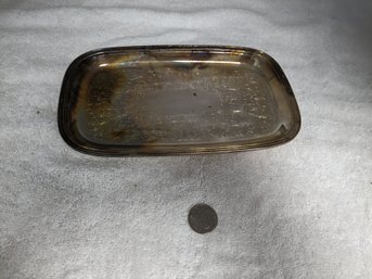 Engraved Silver Platter