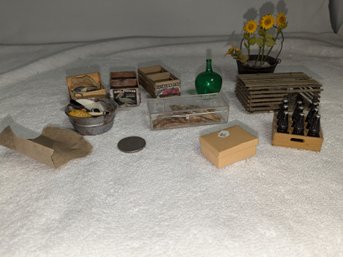 Lot Of Handmade Dollhouse Accessories