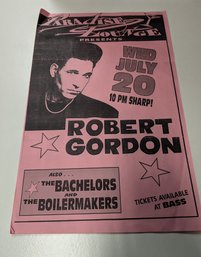 Robert Gordon At The Paradise Theater Poster