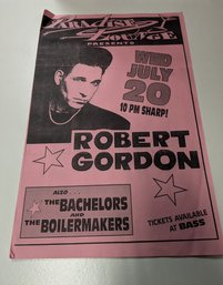 Robert Gordon At The Paradise Lounge Poster