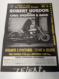 Robert Gordon With Chris Spedding & Band Poster - 17x12