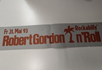 27x6 1/2 - Robert Gordon 'rockabilly Rock N' Roll' Banner