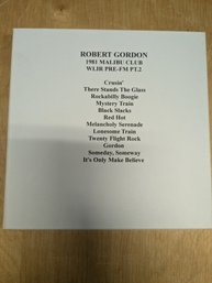 Robert Gordon 1981 Malibu Club