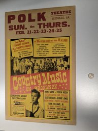 Country Music On Broadway At The Polk Theater POSTER